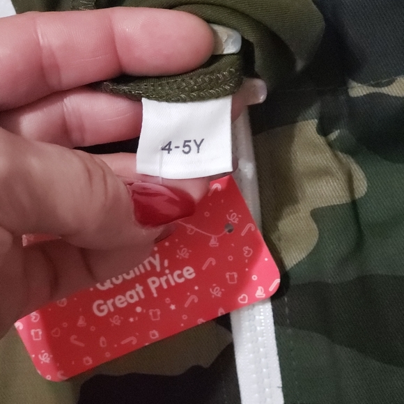 NWT 4/5 2pc. outfit (long sleeve shirt & camo skirt) - Picture 6 of 6